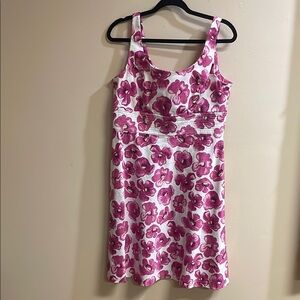 AGB Dress Pink and White Sleeveless Sundress for Weddings Size 14